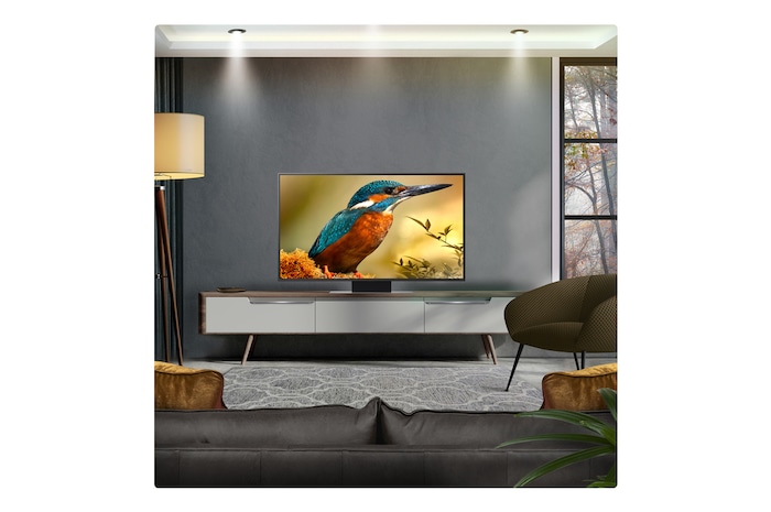 Splashes of paint burst from the floor up in diverse colors. Intertrek certification for 100% Color Volume to DCI-P3. The title talks about LG’s new and unique wide color gamut technology that allows you to see vivid color on your screen.